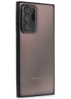 Newface Samsung Galaxy Note 20 Ultra Kılıf Razer Lensli Silikon - Siyah