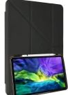 Newface Samsung Galaxy P610 Tab S6 Lite 10.4 Kılıf Kalemlikli Mars Tablet Kılıfı - Koyu Gri