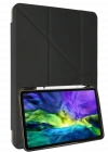 Newface Samsung Galaxy P610 Tab S6 Lite 10.4 Kılıf Kalemlikli Mars Tablet Kılıfı - Koyu Gri