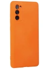 Newface Samsung Galaxy S20 FE Kılıf Nano içi Kadife Silikon - Turuncu
