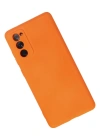 Newface Samsung Galaxy S20 FE Kılıf Nano içi Kadife Silikon - Turuncu
