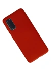 Newface Samsung Galaxy S20 Kılıf Nano içi Kadife Silikon - Kırmızı