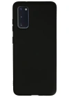 Newface Samsung Galaxy S20 Kılıf Nano içi Kadife Silikon - Siyah
