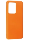 Newface Samsung Galaxy S20 Ultra Kılıf Nano içi Kadife Silikon - Turuncu