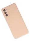 Newface Samsung Galaxy S21 FE Kılıf Nano içi Kadife Silikon - Pudra