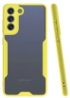 Newface Samsung Galaxy S21 FE Kılıf Platin Silikon - Sarı