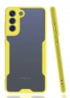 Newface Samsung Galaxy S21 FE Kılıf Platin Silikon - Sarı