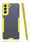 Newface Samsung Galaxy S21 FE Kılıf Platin Silikon - Sarı
