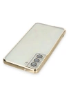 Newface Samsung Galaxy S21 FE Kılıf Razer Lensli Silikon - Gold