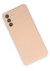 Newface Samsung Galaxy S21 Kılıf Nano içi Kadife Silikon - Pudra
