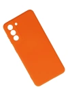 Newface Samsung Galaxy S21 Kılıf Nano içi Kadife Silikon - Turuncu