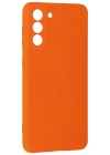 Newface Samsung Galaxy S21 Kılıf Nano içi Kadife Silikon - Turuncu