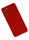 Newface Samsung Galaxy S21 Plus Kılıf Nano içi Kadife Silikon - Kırmızı