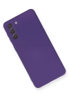 Newface Samsung Galaxy S21 Plus Kılıf Nano içi Kadife Silikon - Mor