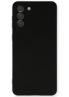 Newface Samsung Galaxy S21 Plus Kılıf Nano içi Kadife Silikon - Siyah