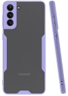 Newface Samsung Galaxy S21 Plus Kılıf Platin Silikon - Lila