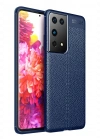 Newface Samsung Galaxy S21 Ultra Kılıf Auto Focus Kapak - Lacivert