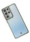 Newface Samsung Galaxy S21 Ultra Kılıf Liva Lens Silikon - Yeşil
