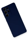 Newface Samsung Galaxy S21 Ultra Kılıf Nano içi Kadife Silikon - Lacivert
