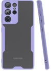 Newface Samsung Galaxy S21 Ultra Kılıf Platin Silikon - Lila