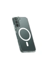 Newface Samsung Galaxy S22 Kılıf Magneticsafe Şeffaf Silikon - Şeffaf