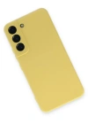 Newface Samsung Galaxy S22 Kılıf Nano içi Kadife Silikon - Sarı