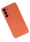 Newface Samsung Galaxy S22 Kılıf Nano içi Kadife Silikon - Turuncu