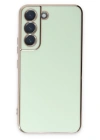 Newface Samsung Galaxy S22 Plus Kılıf Volet Silikon - Açık Yeşil