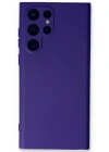 Newface Samsung Galaxy S22 Ultra Kılıf Nano içi Kadife Silikon - Mor