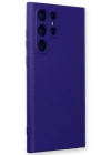 Newface Samsung Galaxy S22 Ultra Kılıf Nano içi Kadife Silikon - Mor