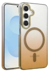 Newface Samsung Galaxy S23 FE Glossy Magsafe Kapak - Çöl Titanyum