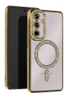 Newface Samsung Galaxy S23 FE Joke Simli Magneticsafe Kılıf - Gold