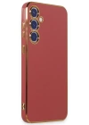 Newface Samsung Galaxy S23 FE Kılıf Volet Silikon - Kırmızı