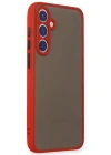 Newface Samsung Galaxy S23 Kılıf Montreal Silikon Kapak - Kırmızı