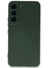 Newface Samsung Galaxy S23 Kılıf Nano içi Kadife Silikon - Koyu Yeşil