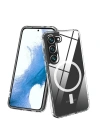 Newface Samsung Galaxy S23 Plus Kılıf Magneticsafe Şeffaf Silikon - Şeffaf