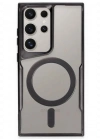 Newface Samsung Galaxy S23 Ultra Kılıf Boyi Magsafe Silikon Kapak - Siyah