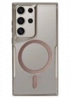 Newface Samsung Galaxy S23 Ultra Kılıf Boyi Magsafe Silikon Kapak - Titan Gri