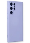 Newface Samsung Galaxy S23 Ultra Kılıf Nano içi Kadife Silikon - Lila