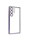 Newface Samsung Galaxy S23 Ultra Kılıf Razer Lensli Silikon - Mor
