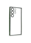 Newface Samsung Galaxy S23 Ultra Kılıf Razer Lensli Silikon - Yeşil