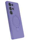 Newface Samsung Galaxy S23 Ultra Regal Magsafe Standlı Kapak - Lila