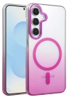 Newface Samsung Galaxy S24 FE Glossy Magsafe Kapak - Mor