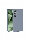 Newface Samsung Galaxy S24 FE Kılıf Nano içi Kadife Silikon - Gri