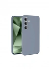 Newface Samsung Galaxy S24 FE Kılıf Nano içi Kadife Silikon - Gri