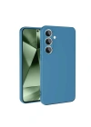 Newface Samsung Galaxy S24 FE Kılıf Nano içi Kadife Silikon - Mavi