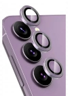 Newface Samsung Galaxy S24 FE Raze Metal Kamera Lens - Mor