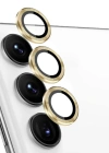 Newface Samsung Galaxy S24 FE Raze Metal Kamera Lens - Sarı