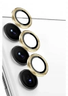 Newface Samsung Galaxy S24 FE Raze Metal Kamera Lens - Sarı