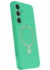 Newface Samsung Galaxy S24 FE Regal Magsafe Standlı Kapak - Yeşil